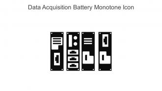 Data Acquisition Battery Monotone Icon In Powerpoint Pptx Png And Editable Eps Format