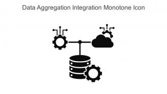 Data Aggregation Integration Monotone Icon In Powerpoint Pptx Png And Editable Eps Format