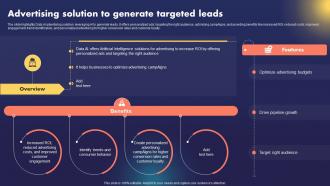 Data AI Artificial Intelligence Advertising Solution To Generate Targeted Leads AI SS