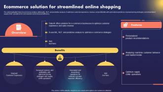 Data AI Artificial Intelligence Ecommerce Solution For Streamlined Online Shopping AI SS
