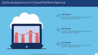 Data Analysis Icon In Cloud Platform Service