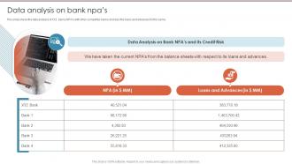 Data Analysis On Bank NPAS Credit Risk Management Frameworks Ppt Slides Mockup