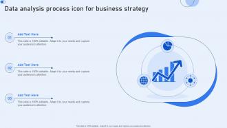 Data Analysis Process Icon For Business Strategy