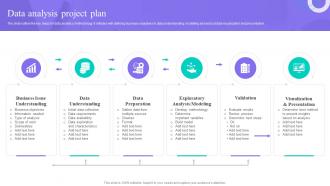 Data Analysis Project Plan Data Anaysis And Processing Toolkit