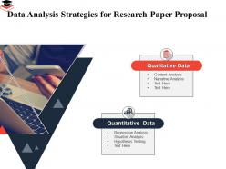 Data analysis strategies for research paper proposal narrative analysis ppt powerpoint guide