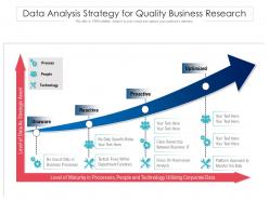 Data analysis strategy for quality business research