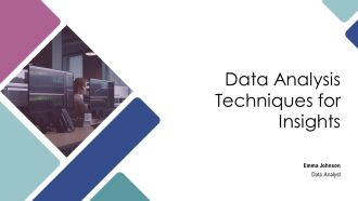 Data Analysis Techniques For Insights PPT Mockup AT