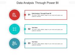 Data analysis through power bi ppt powerpoint presentation infographics layout ideas cpb
