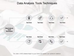 Data analysis tools techniques ppt powerpoint presentation sample cpb
