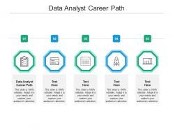 Data analyst career path ppt powerpoint presentation professional shapes cpb