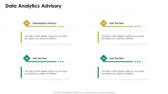 Data Analytics Advisory In Powerpoint And Google Slides Cpb