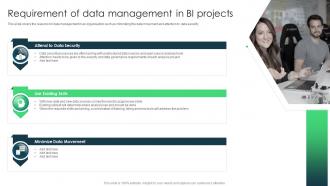 Data Analytics And BI Playbook Requirement Of Data Management In BI Projects