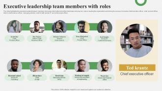 Data Analytics And Market Intelligence Executive Leadership Team Members AI SS V