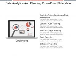 Data Analytics And Planning Powerpoint Slide Ideas