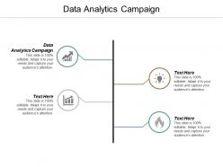 Data analytics campaign ppt powerpoint presentation infographics layouts cpb