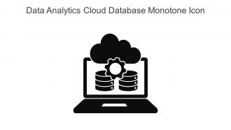 Data Analytics Cloud Database Monotone Icon In Powerpoint Pptx Png And Editable Eps Format