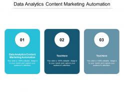 Data analytics content marketing automation ppt powerpoint presentation model graphics cpb