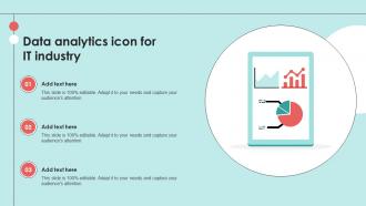 Data Analytics Icon For IT Industry