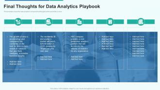 Data analytics playbook final thoughts for data analytics playbook ppt ideas infographics
