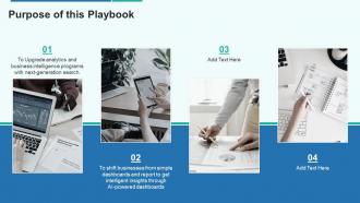 Data analytics playbook purpose of this playbook ppt layout ppt layouts example file