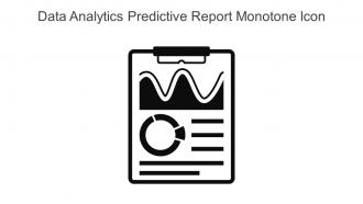 Data Analytics Predictive Report Monotone Icon In Powerpoint Pptx Png And Editable Eps Format