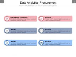 Data analytics procurement ppt powerpoint presentation pictures design ideas cpb
