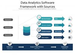 Data analytics software framework with sources