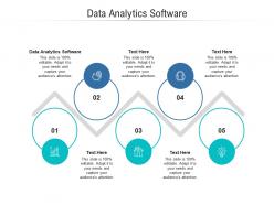 Data analytics software ppt powerpoint presentation infographics design templates cpb