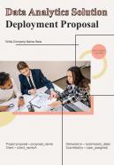 Data Analytics Solution Deployment Proposal Report Sample Example Document