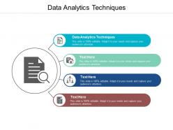 Data analytics techniques ppt powerpoint presentation model themes cpb