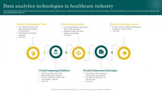 Data Analytics Technologies In Healthcare Industry