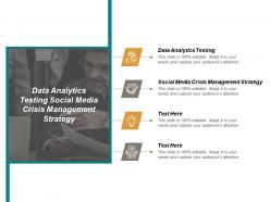 Data analytics testing social media crisis management strategy cpb