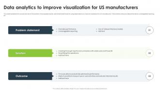 Data Analytics To Improve Visualization For Us Manufacturers Statistical Analysis For Data Driven