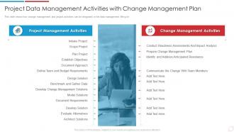 Data Analytics Transformation Toolkit Project Data Management Activities Management Plan