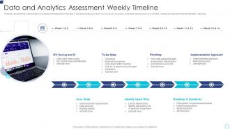 Data And Analytics Assessment Weekly Timeline