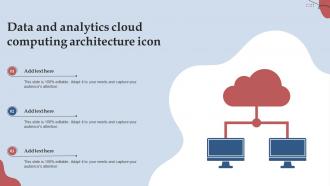 Data And Analytics Cloud Computing Architecture Icon