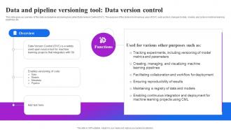 Data And Pipeline Versioning Tool Data Version Control Machine Learning Operations