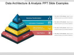 Data architecture and analysis ppt slide examples