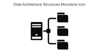 Data Architecture Structures Monotone Icon In Powerpoint Pptx Png And Editable Eps Format