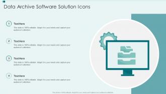 Data Archive Software Solution Icons