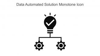 Data Automated Solution Monotone Icon In Powerpoint Pptx Png And Editable Eps Format