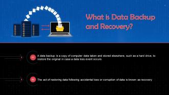 Data Backup And Recovery In Cybersecurity Training Ppt