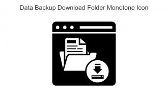 Data Backup Download Folder Monotone Icon In Powerpoint Pptx Png And Editable Eps Format