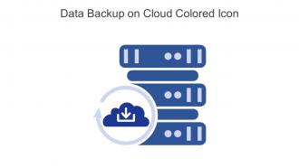 Data Backup On Cloud Colored Icon In Powerpoint Pptx Png And Editable Eps Format