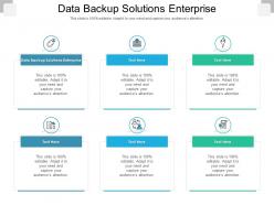 Data backup solutions enterprise ppt powerpoint presentation slides background cpb