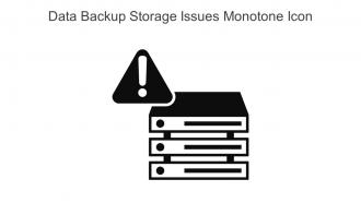Data Backup Storage Issues Monotone Icon In Powerpoint Pptx Png And Editable Eps Format