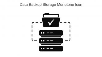 Data Backup Storage Monotone Icon In Powerpoint Pptx Png And Editable Eps Format