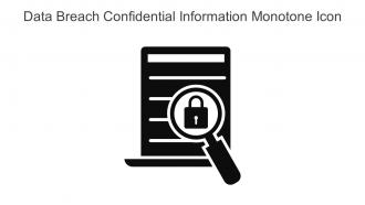 Data Breach Confidential Information Monotone Icon In Powerpoint Pptx Png And Editable Eps Format