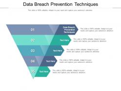 Data breach prevention techniques ppt powerpoint presentation infographics skills cpb