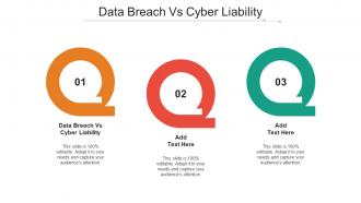 Data Breach Vs Cyber Liability Ppt Powerpoint Presentation Portfolio Designs Cpb